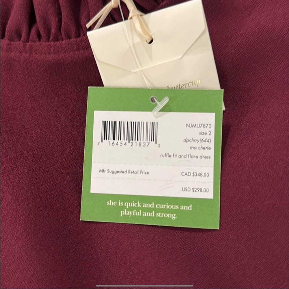 ✨🆕✨Brand New Kate Spade Ruffle Fit and Flare Dress - Picture 4 of 4